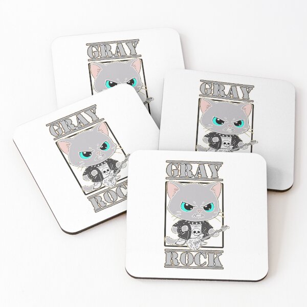 Item preview, Gray​ cat​ rock designed and sold by DigitalArtTK.