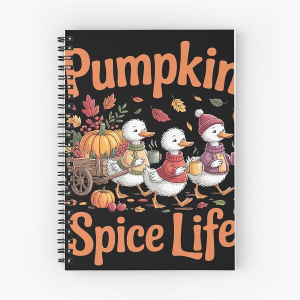 Item preview, Pumpkin Spice Thanksgiving Autumn Gooses Drinking Coffee  designed and sold by InspiredFoul.