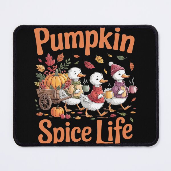 Item preview, Pumpkin Spice Thanksgiving Autumn Gooses Drinking Coffee designed and sold by InspiredFoul.