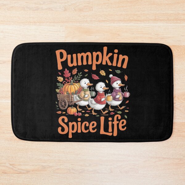Item preview, Pumpkin Spice Thanksgiving Autumn Gooses Drinking Coffee  designed and sold by InspiredFoul.