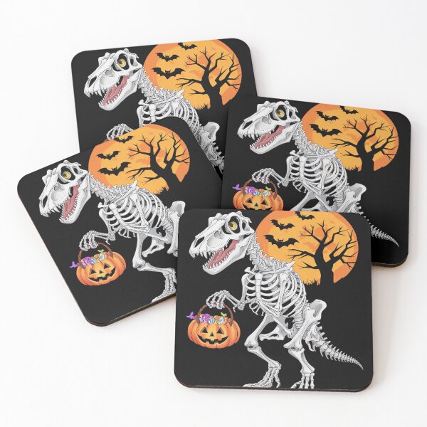 Item preview, Halloween Boys Dinosaur Skeleton Scary Pumpkin Moon designed and sold by KotexTemu.