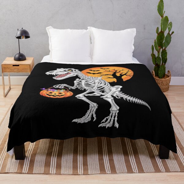 Item preview, Halloween Boys Dinosaur Skeleton Scary Pumpkin Moon designed and sold by KotexTemu.