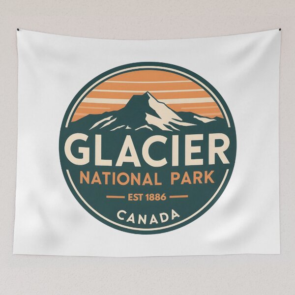 Item preview, Glacier National Park - Canada  designed and sold by GoodOldVintage.