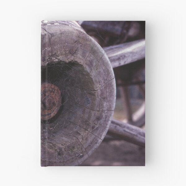 Item preview, Cobwebbed Hub: Weathered Wooden Cart Wheel Close-Up designed and sold by AnalogDays.