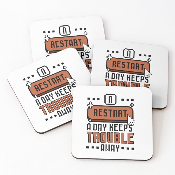 Item preview, A Restart A Day Keeps Trouble Away Pixel designed and sold by wolfkin-design.