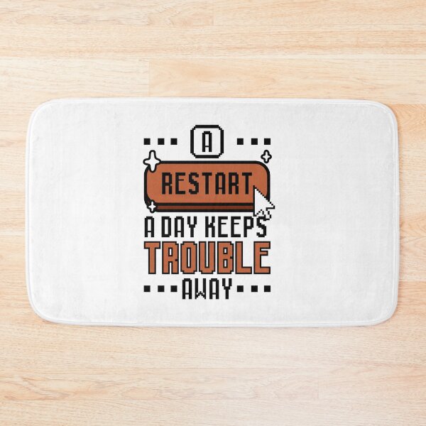 Item preview, A Restart A Day Keeps Trouble Away Pixel designed and sold by wolfkin-design.