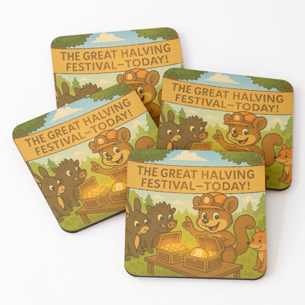 Item preview, The Great Halving Festival! designed and sold by Adventures of Satoshi the Squirrel.