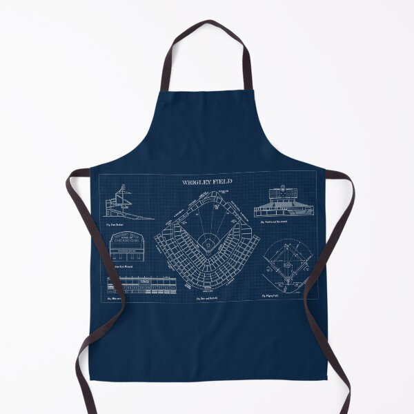 Item preview, Wrigley Field (Navy Blueprint) designed and sold by BGALAXY.