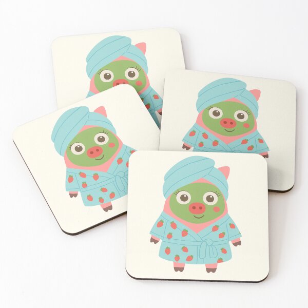 Item preview, Truffle, Spa Day Piglet with Face Mask designed and sold by Aloloco.