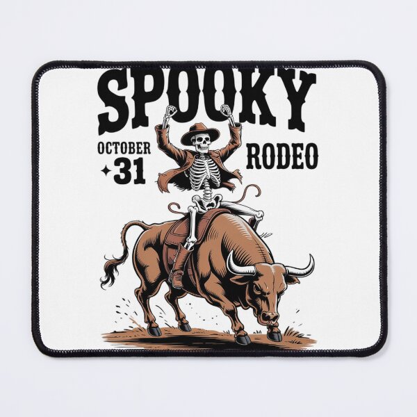 Item preview, Spooky Rodeo Western Halloween Skeleton Riding a Bull Outfit  designed and sold by InspiredFoul.