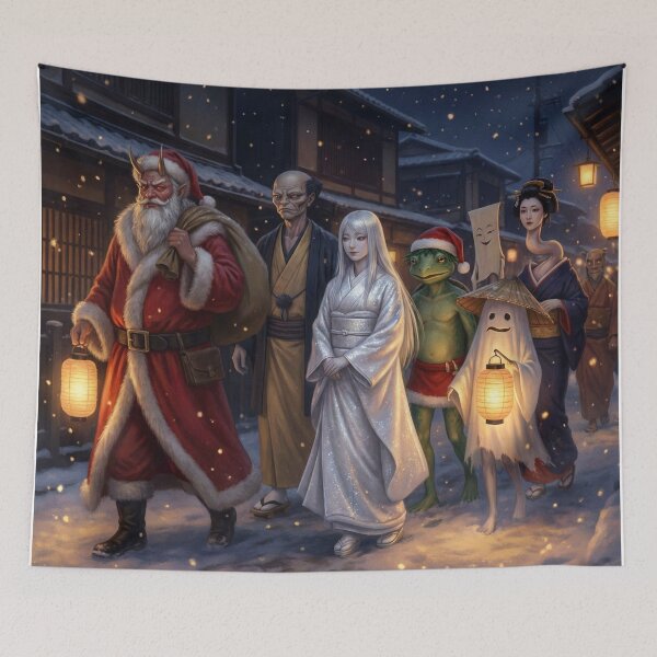 Item preview, Yokai & Santa Night Walk — Japanese Folklore Christmas Parade designed and sold by Mori-no-Akari.