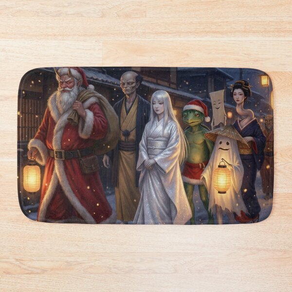 Item preview, Yokai & Santa Night Walk — Japanese Folklore Christmas Parade designed and sold by Mori-no-Akari.