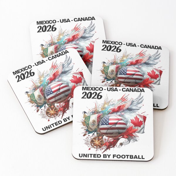 Item preview, International Football Unity Design – Mexico USA Canada Premium Soccer Art designed and sold by La-Designita.