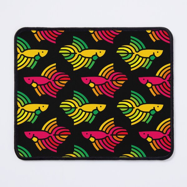 Item preview, Colorful Betta Fish Pattern – Red & Green Version designed and sold by Satoshy Atelier.
