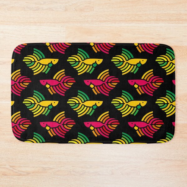 Item preview, Colorful Betta Fish Pattern – Red & Green Version designed and sold by Satoshy Atelier.