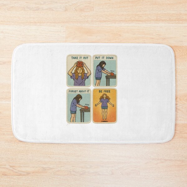 Item preview, Take It Out, Let It Go, Be Free – Embroidered Emotional Healing Sticker Art designed and sold by Gurjeetpixelart.