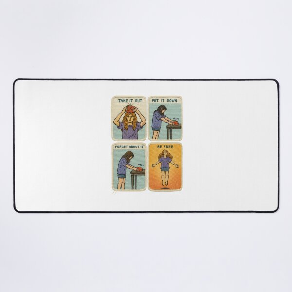Item preview, Take It Out, Let It Go, Be Free – Embroidered Emotional Healing Sticker Art designed and sold by Gurjeetpixelart.