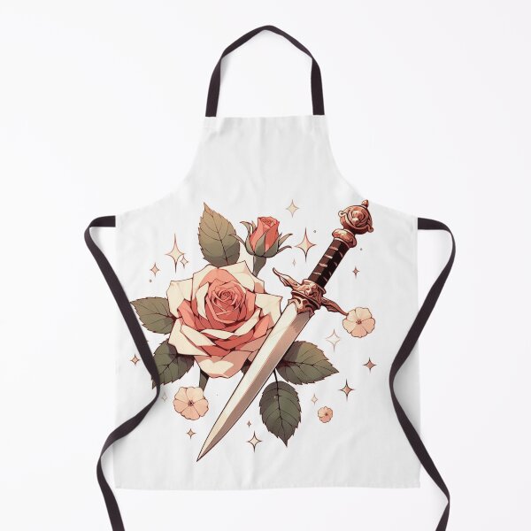 Item preview, Thorns & Steel — Floral Dagger Tattoo Art designed and sold by denip.