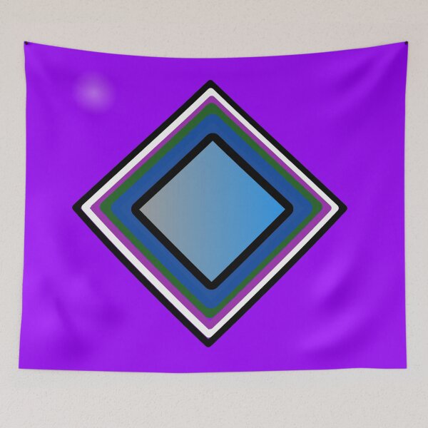 Item preview, Colorful Abstract Geometric Diamond Pattern – Minimal Modern Art designed and sold by Ahilwani.