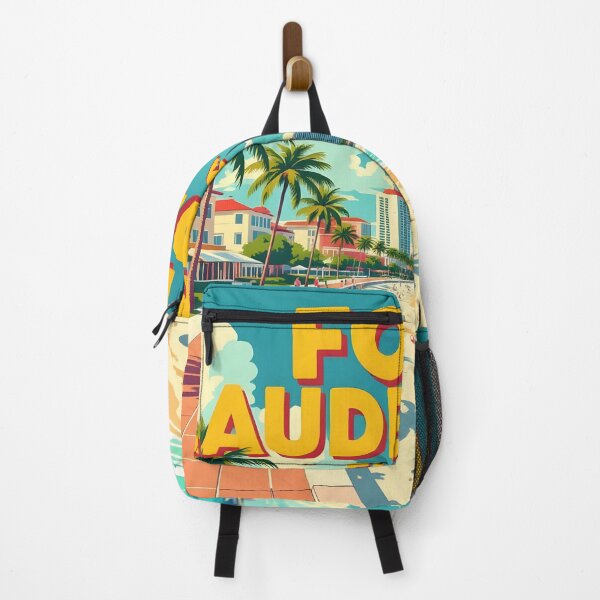 Artikelvorschau, Fort Lauderdale, Florida, USA: Reiseplakat im Vintage-Stil mit malerischem Motiv entworfen und verkauft von LSVart.