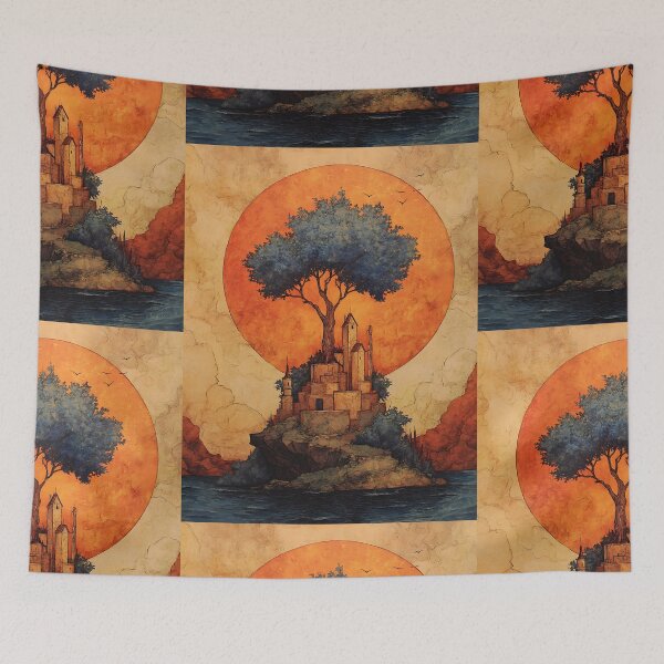 Item preview, Surreal Bizarre Landscape Art designed and sold by bapupa.
