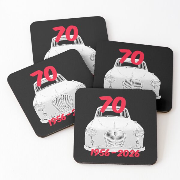 Item preview, Austin A35 British classic car 70th anniversary monochrome designed and sold by soitwouldseem.