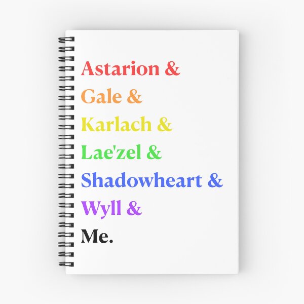 Item preview, Baldur's Gate Companions (rainbow & black) designed and sold by Nerd Stuff by Anzo.