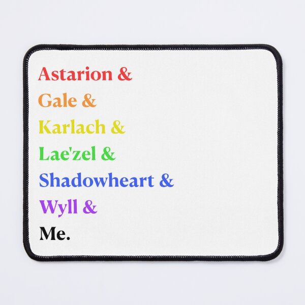 Item preview, Baldur's Gate Companions (rainbow & black) designed and sold by Nerd Stuff by Anzo.