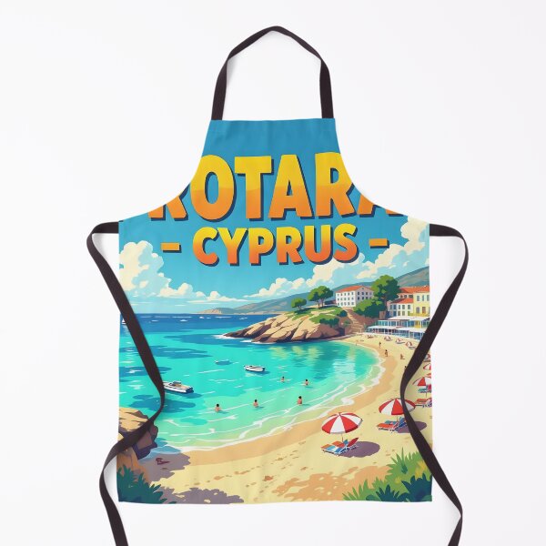 Item preview, Protaras, Cyprus: Vintage-Style Painterly Travel Poster designed and sold by LSVart.