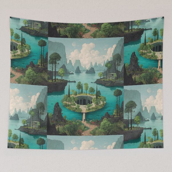 Item preview, Abstract Bizarre Landscape Aesthetic designed and sold by bapupa.