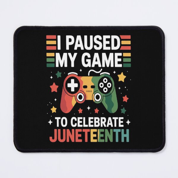 Item preview, Juneteenth Gamer Paused My Video Game June 19th Black Pride designed and sold by LacostCarl.