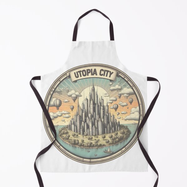 Item preview, Utopia City — Dreamscape of Harmony & Progress designed and sold by denip.
