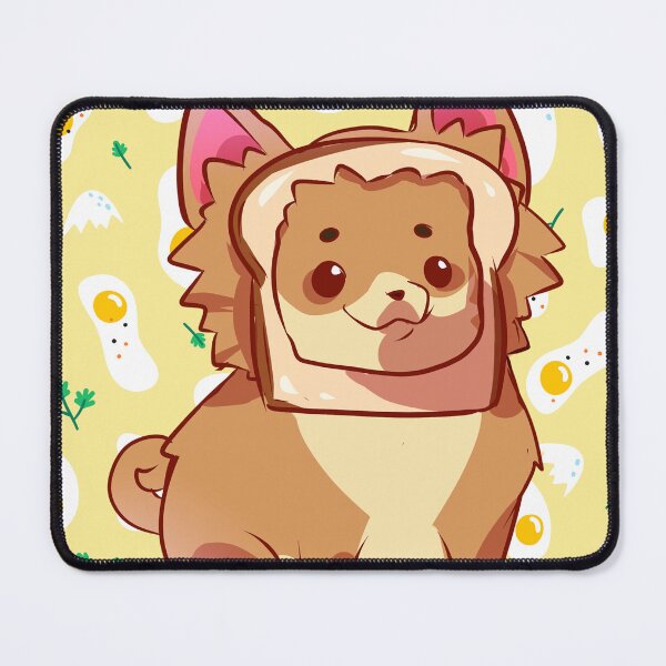 Item preview, Kawaii Toast Puppy Illustration designed and sold by seriyamilktea.