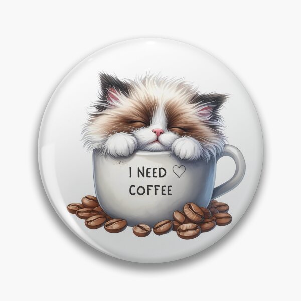 Item preview, Cat Lover Coffee Stickers – Adorable Cozy Cat Bundle designed and sold by Lulunza.
