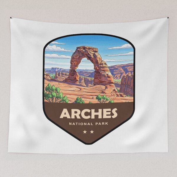 Item preview, Arches National Park Utah Shield designed and sold by Esskay Designs.