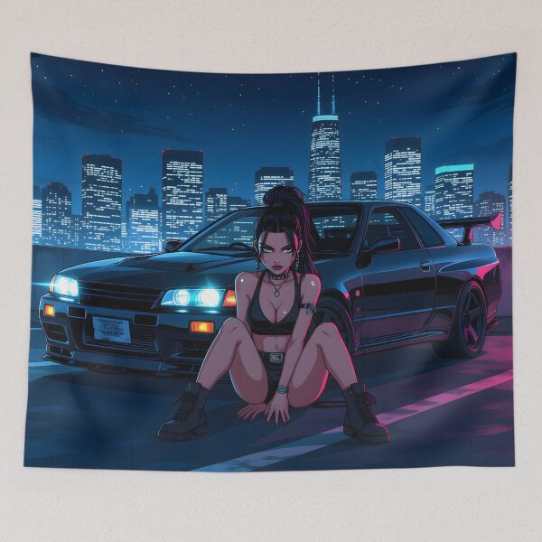 Item preview, Anime art, Japanese sports cars and a mysterious woman designed and sold by Salimgor Hangaround Music.