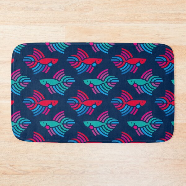 Item preview, Colorful Betta Fish Pattern – Red & Teal Version designed and sold by Satoshy Atelier.