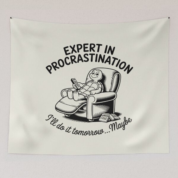 Item preview, Expert in procrastination designed and sold by FrenchTouch77.