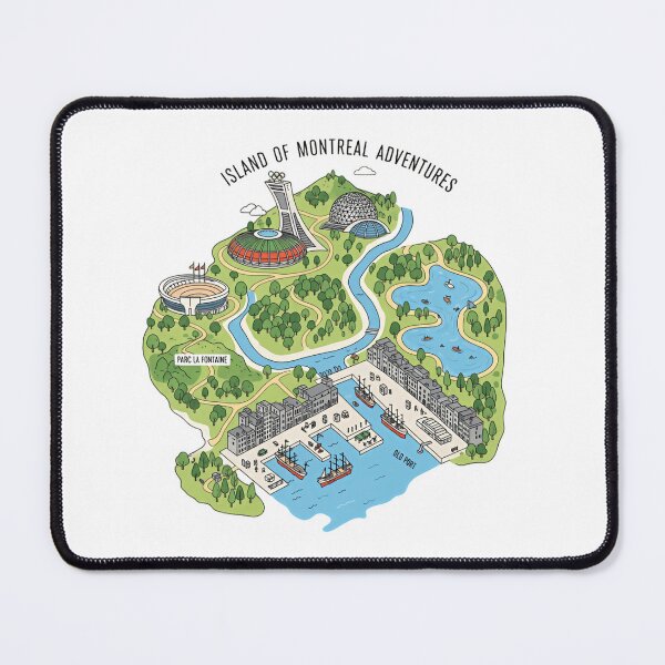 Item preview, Island of Montreal Adventures Canada Skyline Over River Calm Reflections designed and sold by SkeletonsDanger.