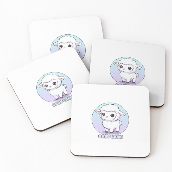 Item preview, Fluffy Baby Lamb - Cute Farm Animal Kawaii Design designed and sold by Trend Drops Mad.