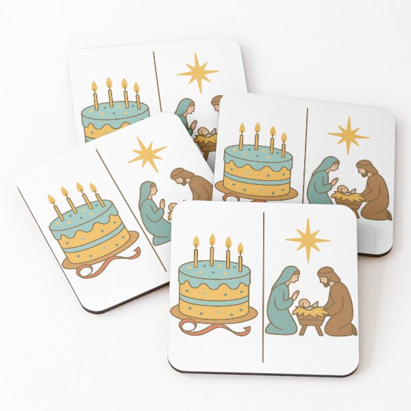 Item preview, Cake or Nativity – Funny Jesus Birthday Christmas Split designed and sold by PunchDrop.