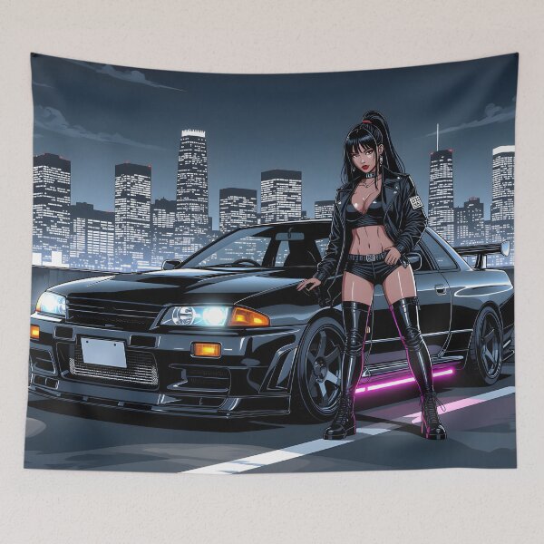 Item preview, Anime art, Japanese sports cars and women designed and sold by Salimgor Hangaround Music.