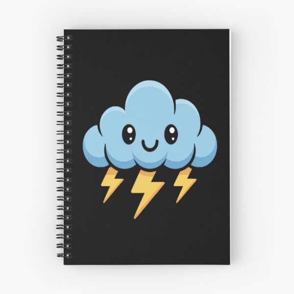 Item preview, Kawaii Smiling Thundercloud Vector Cute Happy Storm Cloud designed and sold by LacostCarl.