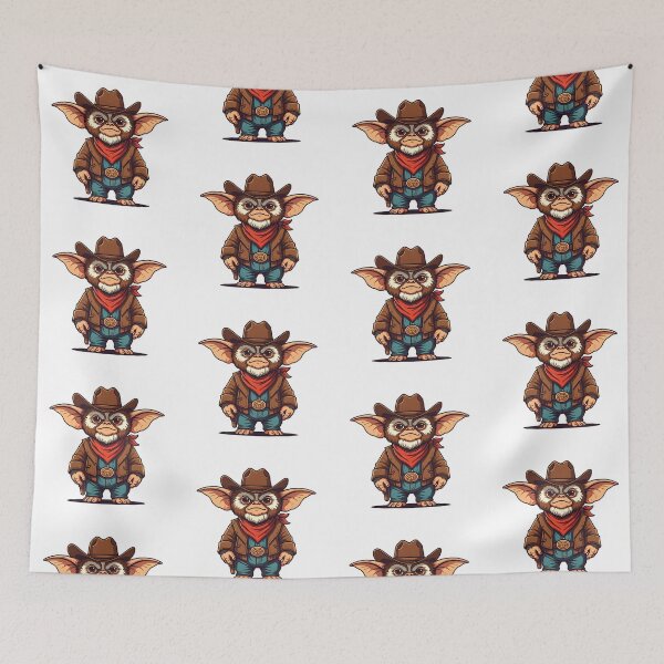 Item preview, Gremlin cowboy designed and sold by PrintLabStudio.