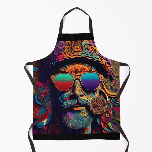 Item preview, The Visionary: Psychedelic Portrait of the Neon Hippie designed and sold by Dominik1994.