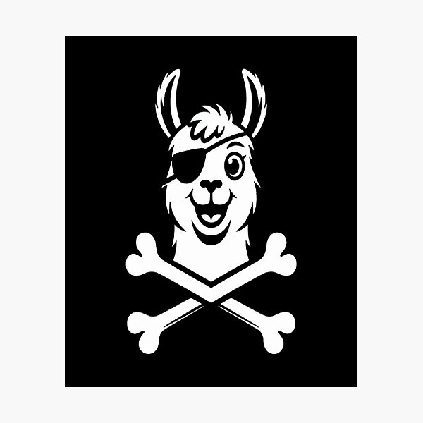 Item preview, Talk Like A Pirate Day LLama Pirate Ship designed and sold by SignaturalGen.