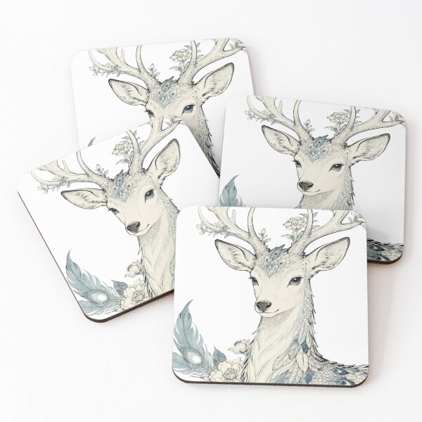 Item preview,  Floral Spirit Deer designed and sold by Simple Life & KAMOCHI.
