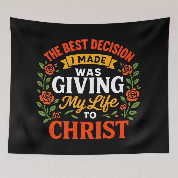 Item preview, The Best Decision I Made Was Giving My Life To Christ designed and sold by plushism.