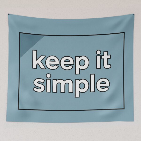 Item preview, Keep It Simple Motivational Quote designed and sold by Owcomm.