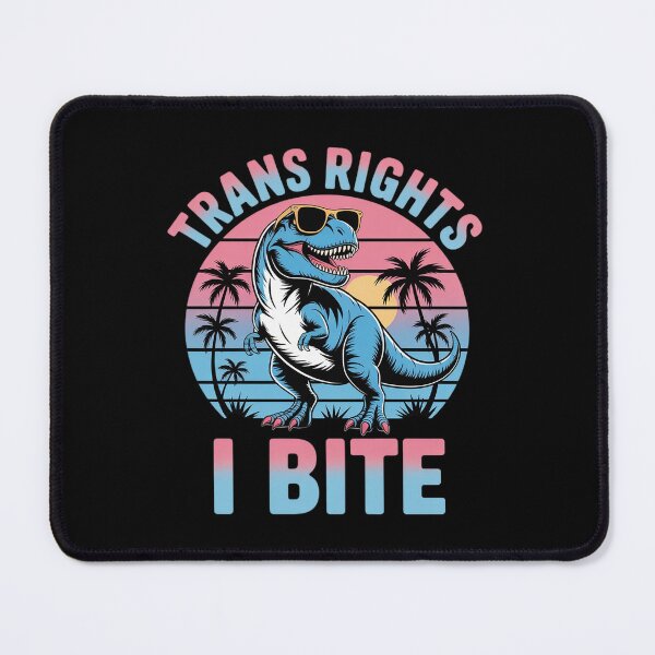 Item preview, Trans Rights Or I Bites Transgender Dinosaur T-Rex LGBTQ designed and sold by MarryIsMonth.